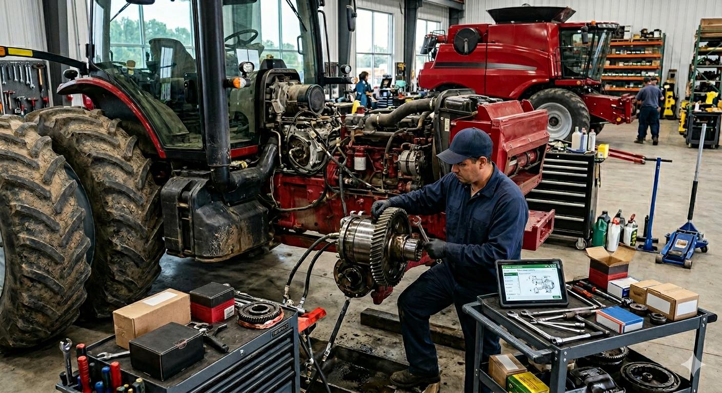 Tecnologia e reposição de peças agrícolas